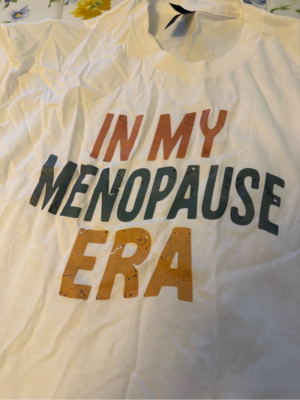 Woman’s new T-shirt size xl “In My Menopause Era" cotton Gildan